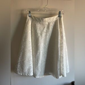 Francesca’s white high waisted skirt